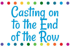 Casting on to the end of the row