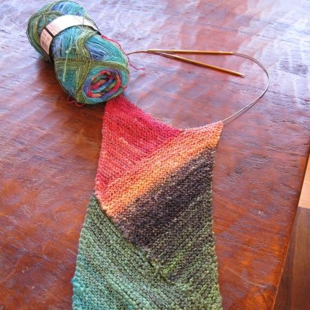Kureyon Sock Short Row Scarf - Knitting Project Detail at ...