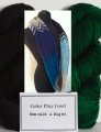 Baah Yarn Kits - Color Play Cowl - Emerald, Black Pearl