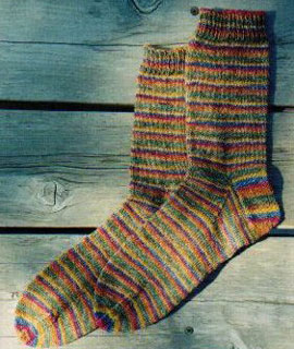 Knitting Pure and Simple Sock Patterns - Beginner's Lightweight Socks Pattern