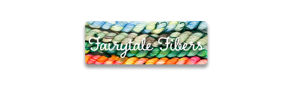 CTA: Fairytale Fibers text over 4 skeins of variegated yarn