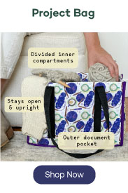 Project Bag, Divided inner compartments, stays open & upright, Outer document pocket, Shop Now