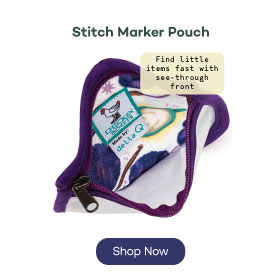 Stitch Marker Pouch, Find little items fast with see-through front, Shop Now