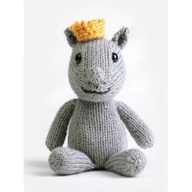 Blue Sky Fibers Royal Petite Knit Kits - Baby Series kits Rene Rhinoceros