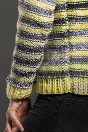 Shaded Stripes Sweater Free Pattern