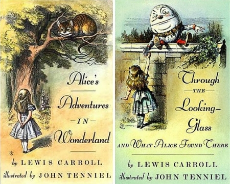 Alice in Wonderland book covers