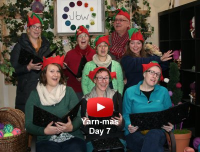 Seventh Day of Yarn-mas: A Verb for Keeping Warm!