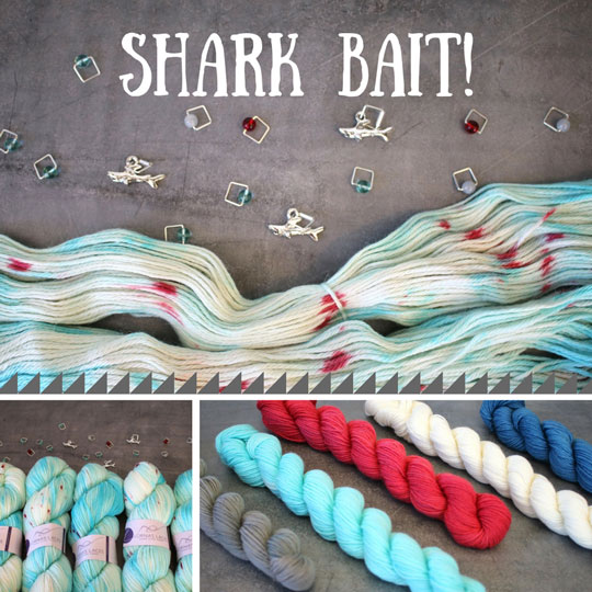 collage of Shark Bait Yarn