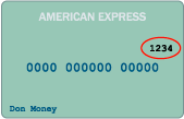 American Express Security Code (CVV2)