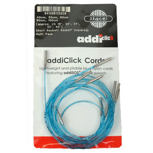 Addi Click Cords Needles - Long Cord Multi Pack- 24", 32", 40", 47", 60", 80" Needles