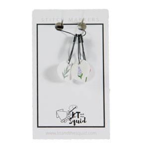Stitch Markers - Floral by KT and the Squid