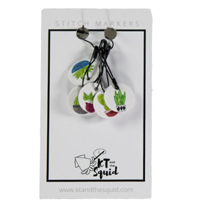 KT and the Squid Stitch Markers - Plants