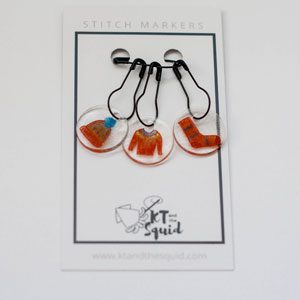 Stitch Markers - Knits by KT and the Squid
