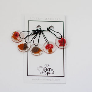Stitch Markers - Woodland by KT and the Squid