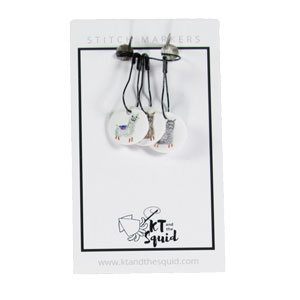 Stitch Markers - Llamas by KT and the Squid