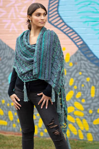 Colorburst - Chroma Collection - Flicker Wrap - PDF DOWNLOAD by Universal Yarns
