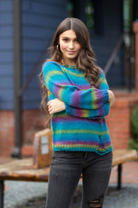 Colorburst - Chroma Collection - Tourmaline Pullover - PDF DOWNLOAD by Universal Yarns