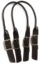 Grayson E Large Rolled Leather Handles with Buckle Accessories - Black (2nd Quality)