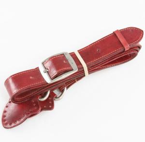 Grayson E Large Wide Leather Handles - Red