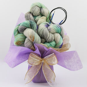 Jimmy Beans Wool Madelinetosh Yarn Bouquets kits Dotted Rays - Surf