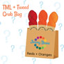 Madelinetosh 3 Skein Mystery Grab Bags - Tosh Merino Light + Tweed - Reds & Oranges Kits photo