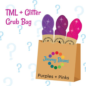 Madelinetosh 3 Skein Mystery Grab Bags kits Tosh Merino Light + Glitter - Purples & Pinks