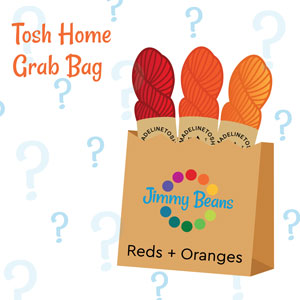 Jimmy Beans Wool 3 Skein Mystery Grab Bags kits Home - Reds & Oranges