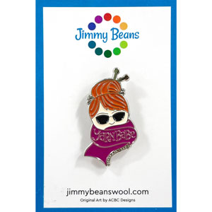 Jimmy Beans Wool Yarn Babe Pins - Mauve Scarf