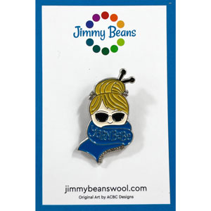 Yarn Babe Pins - Blue Scarf by Jimmy Beans Wool