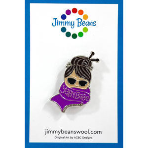 Jimmy Beans Wool Yarn Babe Pins - Purple Scarf