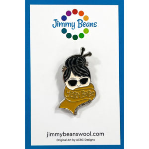 Yarn Babe Pins - Yellow Scarf by Jimmy Beans Wool