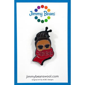 Yarn Babe Pins - Red Scarf by Jimmy Beans Wool