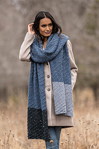 Blue Sky Fibers - Woolstok Tweed Patterns - Madison Wrap - PDF DOWNLOAD