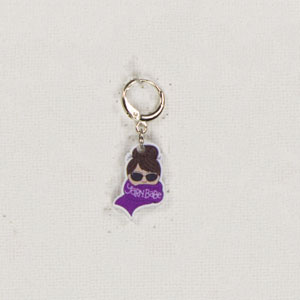 Yarn Babe Accessories - Purple Scarf Stitch Marker by Jimmy Beans Wool