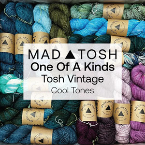 Madelinetosh Tosh Vintage OOAK yarn One of a Kind - Cools