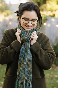 Churchmouse Classics - Linen Stitch Scarf & Loop - PDF Download by Churchmouse