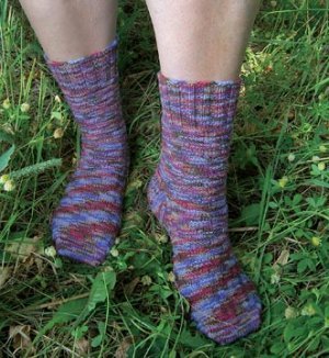 Knit One, Crochet Too Patterns - Jungle Tile Socks Pattern