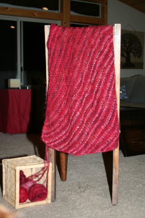 Jimmy Beans Wool Knit Red - Knit Red Shawl Kit