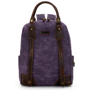 della Q Maker's Canvas Backpack Purple (PREORDER - Ships early June)