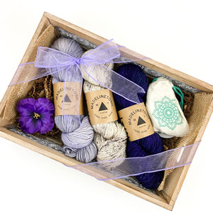 Jimmy Beans Wool Madelinetosh Yarn Bouquets kits Paris a Midi - Purple