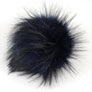 Jimmy Beans Wool Fur Pom Poms - Blue - Snap (6
