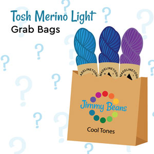 Madelinetosh 3 Skein Grab Bags kits Tosh Merino Light - Cools