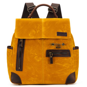 della Q Maker's Midi Backpack  - Mustard