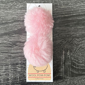 Ikigai Fiber Wool Pom Poms - Pink Wool Pom 6cm