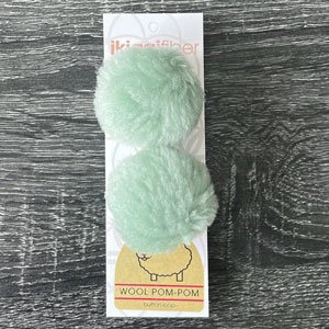 Ikigai Fiber Wool Pom Poms - Mint Wool Pom 6cm