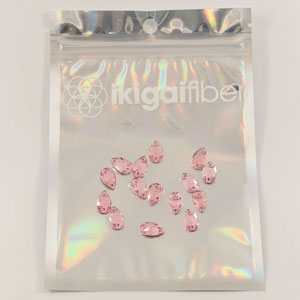 Sew On Crystals & Buttons - Pink Crystals by Ikigai Fiber