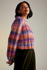 Sirdar Jewelspun Pattern - 10719 Sunset Orchard Sweater - PDF DOWNLOAD