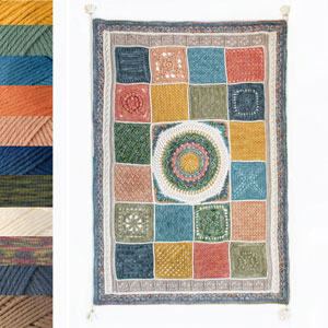 Jimmy Beans Wool 2024 Crochet Blanket Club Kits - *Monthly* Auto Renew - Berroco Comfort - Playful