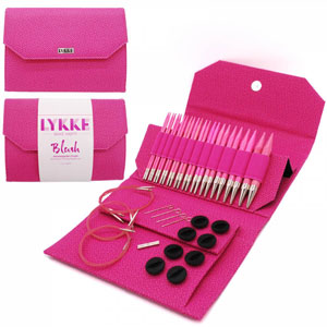 Birchwood Interchangeable Needle Sets - Blush - Pink Case - 5" Tips US 4-17 by Lykke