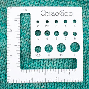 Needle Gauge - 3 x 3 Needle Gauge by ChiaoGoo